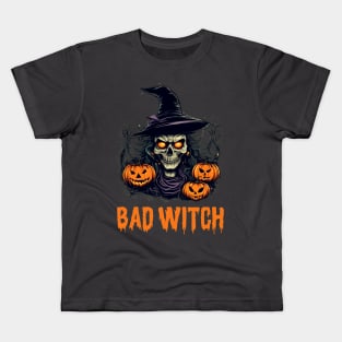 Bad Witch, Happy Halloween trick or treat Kids T-Shirt